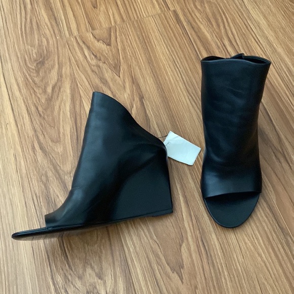 Balenciaga sandal pelle s cuoio agneau mi-brillant noir 39.5 - Picture 5 of 6